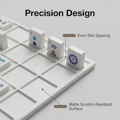 Tablero de práctica Mahjong solo portátil rosa miniatura 2