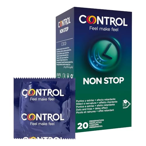 Control Non Stop: verzögernde und stimulierende Kondome 20 Kondome
