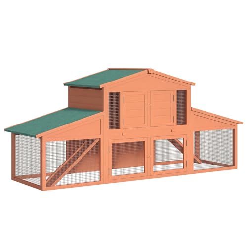 Pawhut 91” Deluxe Rabbit Hutch