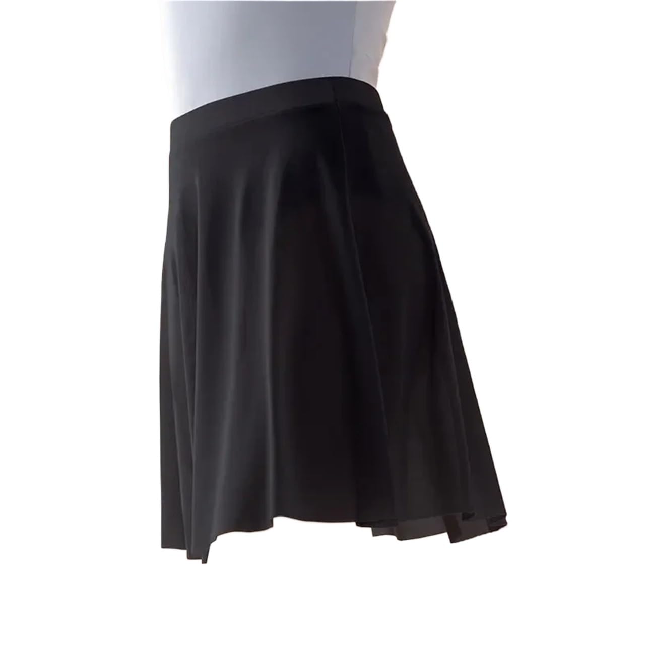 Gonne da balletto for donna, gonna ballo elastica, in tulle, abito, costumi danza for adulti, gonne ballerina in nylon per Danza(Black,L)