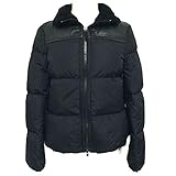 COACH 83124 Women's Legacy Down Puffer Jacket Coat with Shearling Trim (Black, L)