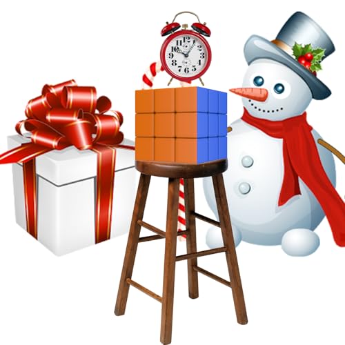 Speed Cube 3x3 Stickerless Smooth Turning Puzzle Box 56MM/2.2inch Educational Magic Cubes for Beginners Keeping Kids Busy Fidget Toy for Adults Colorful Design Gift Exercise Hand-Eye Coordination image 7