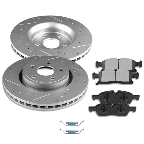Image of SCITOO Front Brake Kits Drill & Slotted Brakes Rotor Brake Pads:53064;D1455