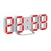 Produktbild Moderne Digital LED 3D Tisch Schreibtisch Nacht Wanduhr Alarm Uhr Clock Display (RD)