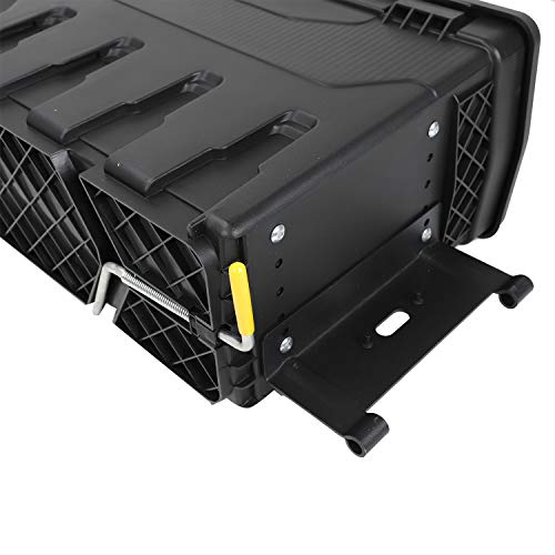 LucaSng Truck Bed Wheel Well Storage Case Tool Box Compatible with Dodge Ram 1500 2500 3500 2002-2018 Rear Driver & Passenger Side Black Lockable Storage Box Unit One Pair