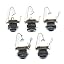 5pcs Black Nickel