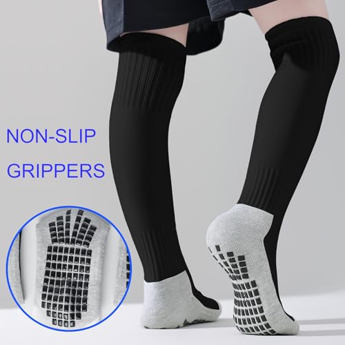 Kids Grip Soccer Socks Boys Knee High Socks Girls Soccer Non Slip Sock Football Baseball Sports Youth2