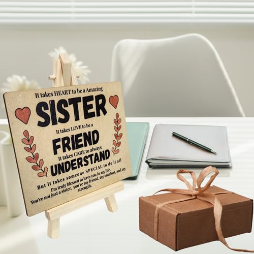 tinydabba Wooden Desk Plaque with Easel | Gift for Sister by tinydabba - 4