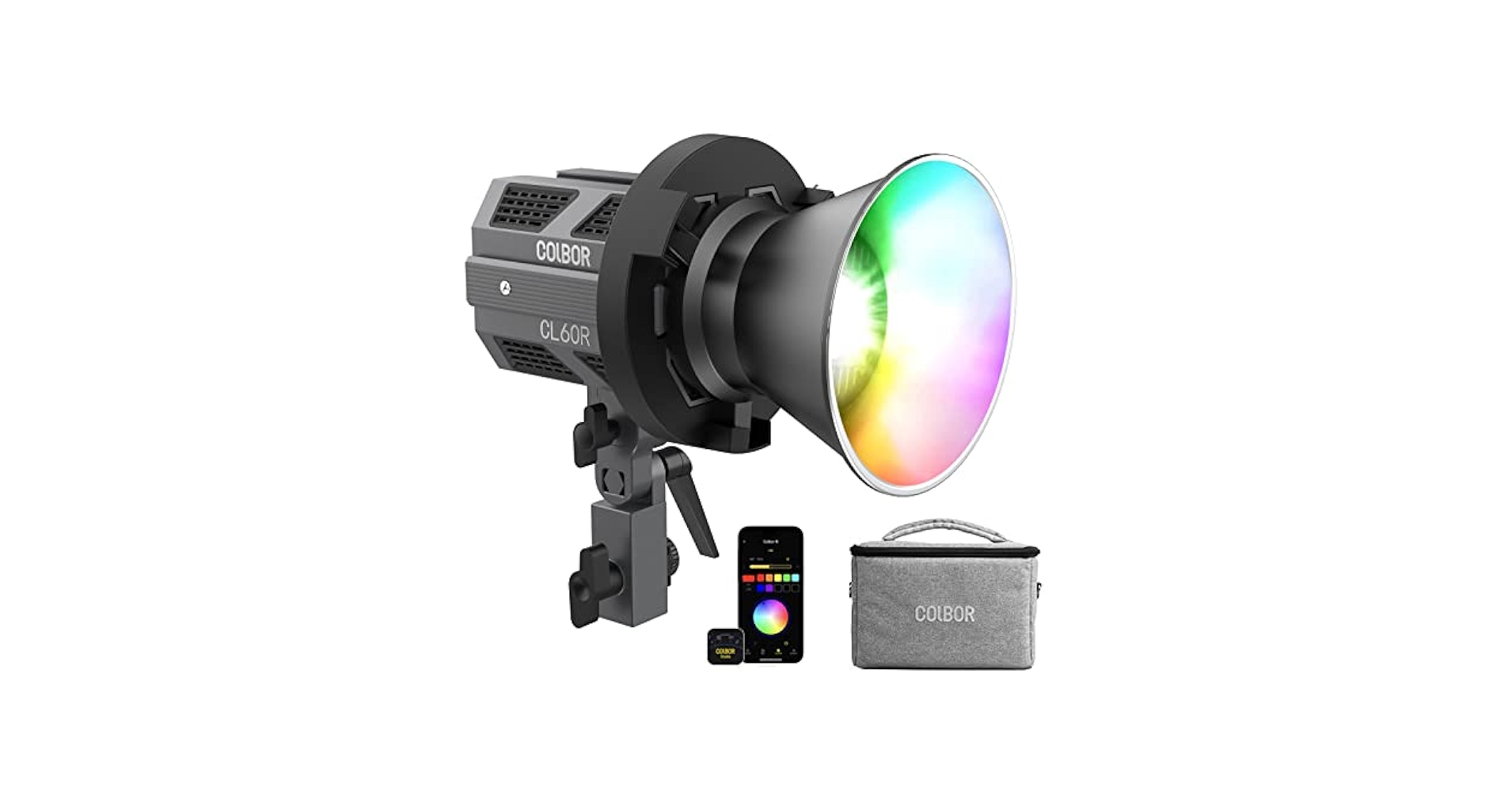 Amazon.com : COLBOR CL60R COB Video Light, RGBWW 65W Full