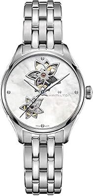 Hamilton Jazzmaster Open Heart H32115192 - Orologio automatico da donna, Bracciale