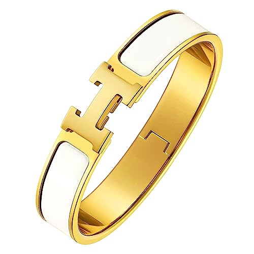 VON Anfangs Buchstabe H Armband Gold für Damen Mädchen,Mode H Armband...