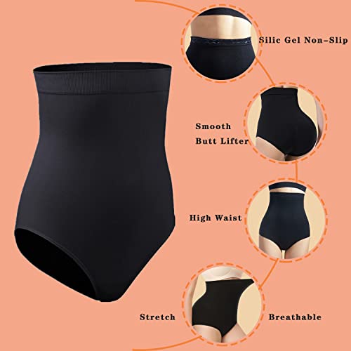 Cooslim Shapewear For Women Tummy Control Body Shaper Panties High Waisted Seamless Butt Lifer Underwear Slimming Girdle Panty,Black,M/L #TOP3