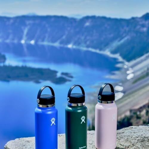 Image of Hydro Flask Water Bottle - Insulated Stainless Steel - Wide Mouth Flex Lid, Non Spill, Leakproof, and Refillable in 32 Oz Trillium