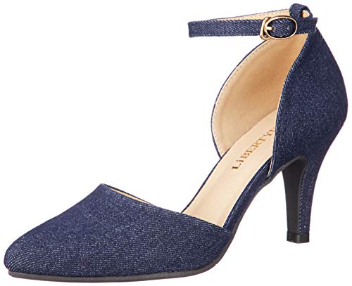 [リバティー ドール] セパレートストラップパンプス 5430 レディース ネイビーデニム 22.5 cm 2E