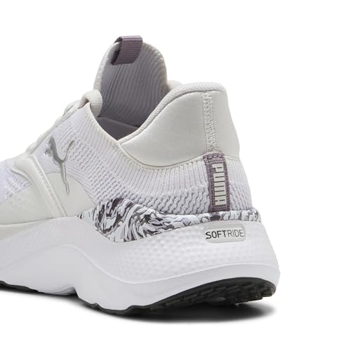 Puma(プーマ) Women's Running Shoe, 25 Fall/Winter Colors Feather Gray Puma Black Lilac Crush Plum Jam (02), 25.0 cm