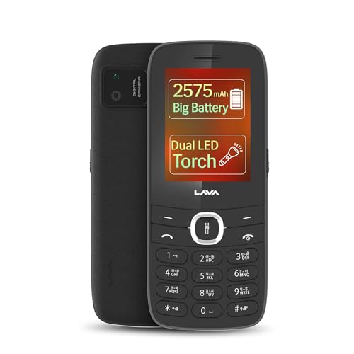 Image of Lava A7 Torch Dual Sim Keypad Mobile Phone (with Instant Slide Torch)| 2.4 inch Big Display | Powerful Battery Backup | Vibration Alert | Camera | Wireless FM & Bluetooth | Black