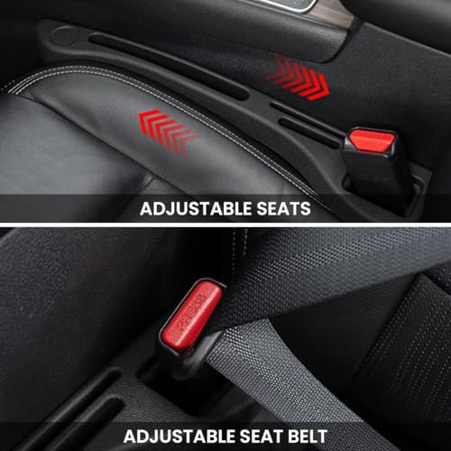 Image of STHIRA Car Seat Gap Filler Organizer 2Pcs Universal Fit Multi-Compartment