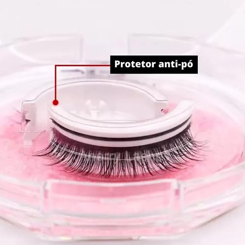 Ame Ofertas - Kit com 2 Cílios Postiços Adesivo Volume Natural Reutilizáveis