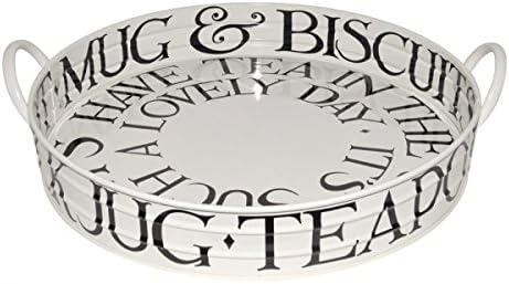 Emma Bridgewater Black Toast Large Round Tray with Handles