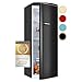 Produktbild Exquisit Retro Vollraumkühlschrank RKS325-V-H-160E mattschwarz | Nutzinhalt: 225 L | Retro-Design | Türablagen & Glasablagen | Ohne Gefrierfach