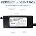 YZPOWER 42V 2A Lithium Battery Charger for 36v 10s Li-ion Battery Pack,36v Smart Power Suppluy Fast Charging with Display Built-in Fan