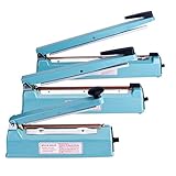 Fuxury 16 Inch Impulse Bag Sealer with Cutter, Heat Sealer Machine Closer for Cookies, Manual Hot Sealing Machine for Poly Bag & Shrink Wrap with 2 Free Repair Kit (Blue)