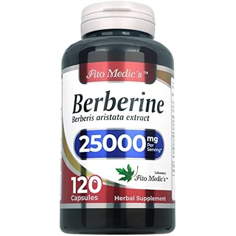 FITO MEDIC'S Lab - Berberine, Berberis Aristata, 25000 mg Equivalent per Serving, Berberine Supplement, Supports Healthy Immune System, high Absorption. Cover
