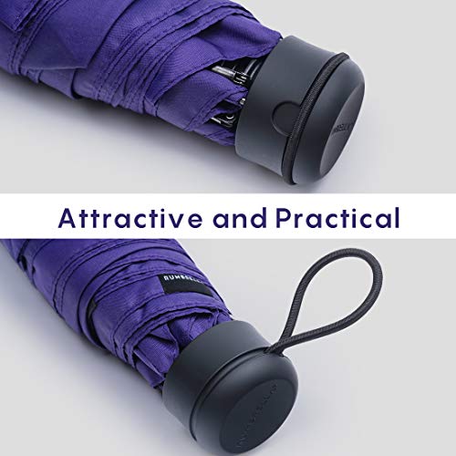 Rumbrella Mini Umbrella Small Uv Umbrella Fast Dry And Ultra Lightweight, Purple #TOP2