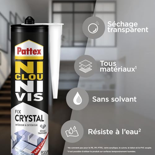 Colle de fixation MSP UHU Polymax et Pattex Fix Crystal pour assembler et jointer - 6