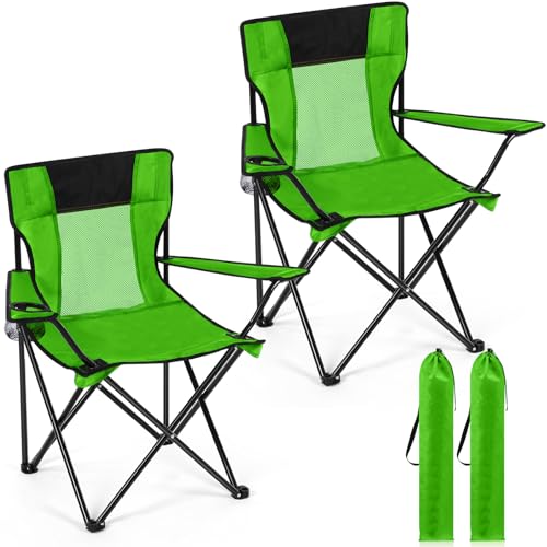 Shellwei Lime Green Folding Camping Chair