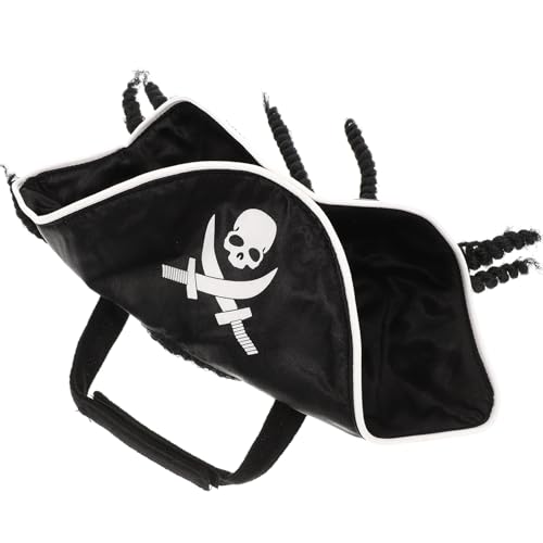 Yardwe Pet Pirate Hat Dog Cat Captain Cap Dog Halloween Costume Halloween Party Hat Dress Up Costume Accessories
