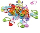Generic Crochet Locking Stitch Markers Colorful Plastic Knitting Stitch Counter Needle Clip,50 pcs Fashion in Practical