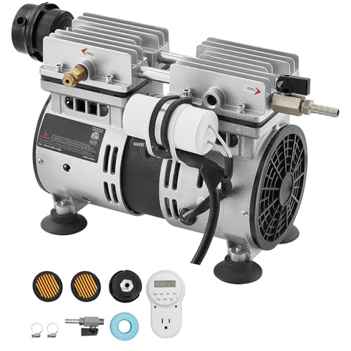 VEVOR Aérateur de Bassin 590 W Système d'Aération Lac jusqu'à 1,2 hectare Pompe à Air Étang Extérieure pour Circulation Oxygène en Eau Profonde, avec Protection...