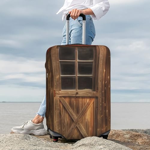 Housse de protection pour valise noire en taille L rustique - 7