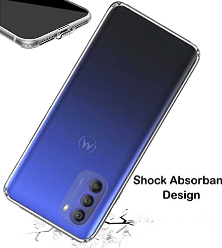 Image of Soft Flexible Silicone Back Cover Compatible with (Motorola Moto G51, Transparent Case)
