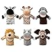 6pcs Marionnette À La Main, Marionnettes d'animaux Poupées De Poupée, Jouet À La Main en Peluche Peluche, Performance Pupe De Bande Dessinée Interactive, Gants De Marionnettes De Narration