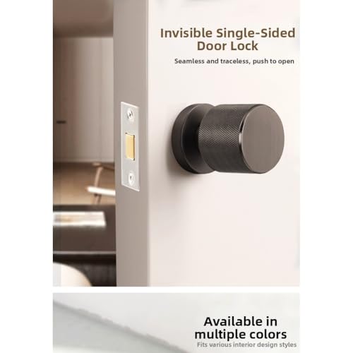 Serrure de porte invisible en alliage de zinc robuste design haut de gamme - 8