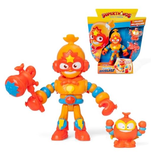 SUPERTHINGS KAZOOM Power Mission –Kazoom Kids. Figura articulada de AirBlast de la Serie de TV “SuperThings Kazoom Power”. Contiene 1 Kazoom Kid, 1 SuperThings Exclusivo, 1 Accesorio