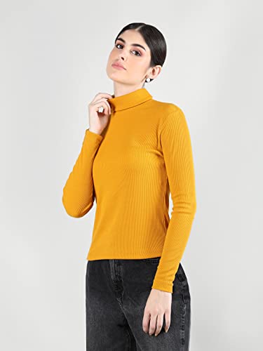 Image of Kepa Women Cotton High Neck Top Full Sleeve T Shirt