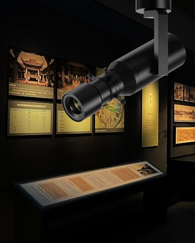 Gpaillumic 18W Shapeable Light, Adjustable Directional Aperture Shape Ceiling Mounted Light, LED Spotlight Indoor for Museums and Art Gallery Exhibition Art Picture 6000k