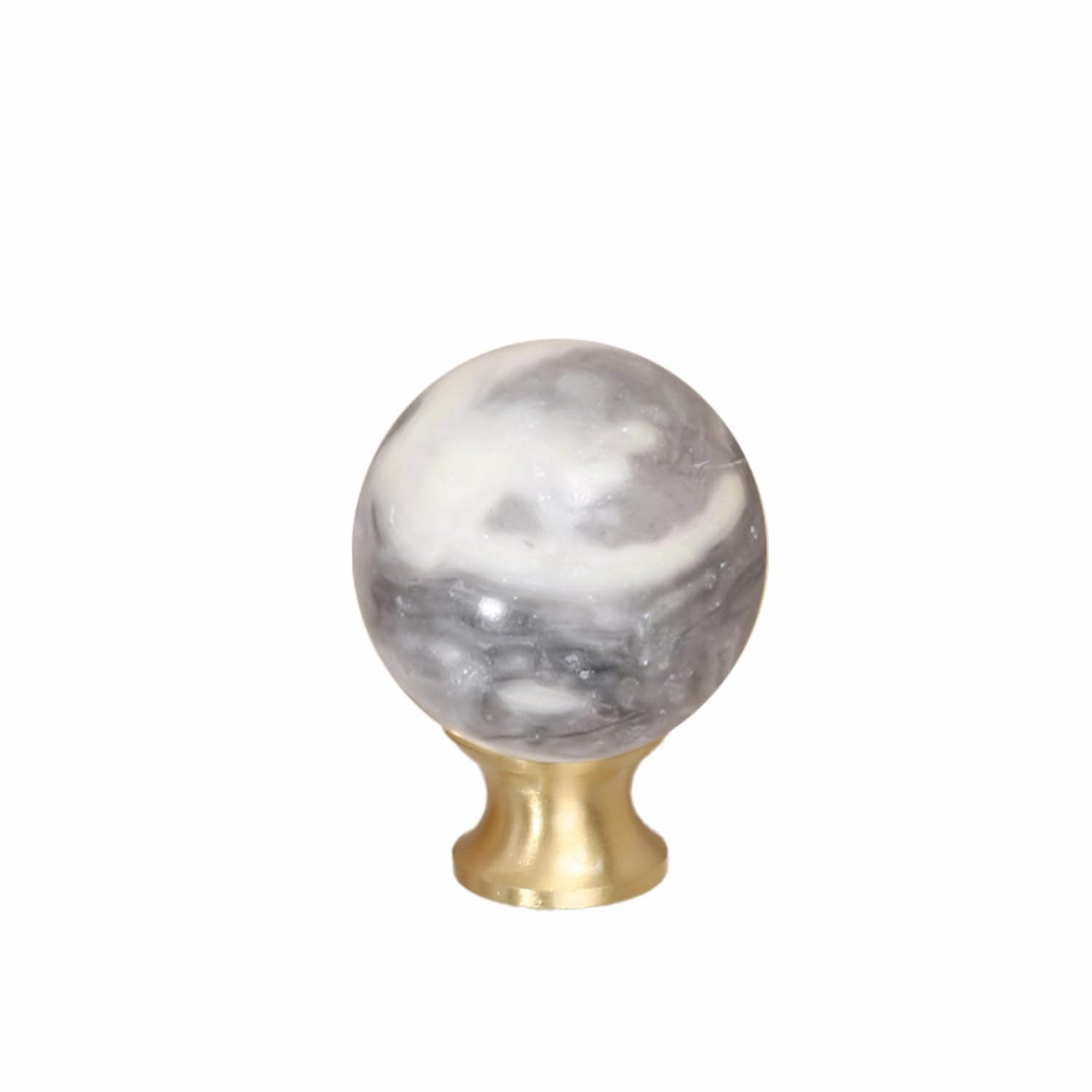 MAXWOLF Modern Decorative Brush Brass Crystal Round Ball Knobs For - View #8