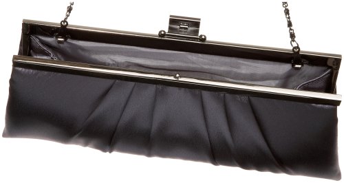 Jessica McClintock Blaire Women's Satin Frame Evening Clutch Bag Purse with Shoulder Chain Included4