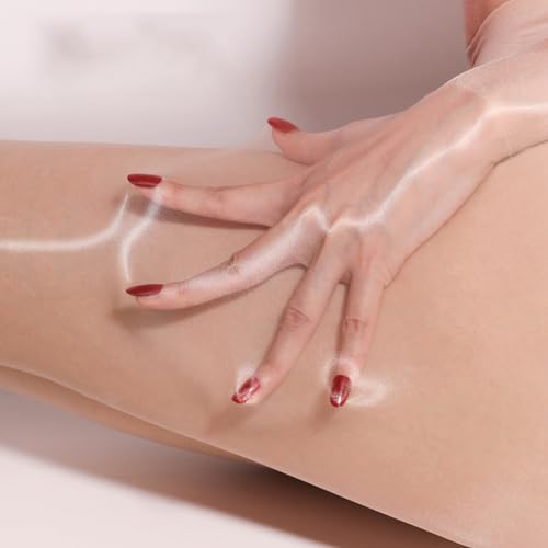 Image of Seamless Pantyhose for Women 5D Shiny Sheer Stockings Oil Gloss Nylons Tights