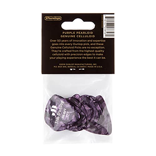 Dunlop 483 Picks GENUINE CELLULOID CLASSIC purple, Heavy - Les Beatles, Paul McCartney, John Lennon, RIngo Starr, George Harrison Dunlop 483 Picks GENUINE CELLULOID CLASSIC purple, Heavy – Image 6