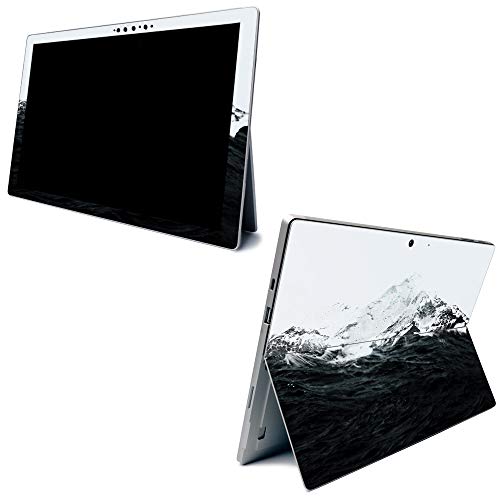Image of MightySkins Carbon Fiber Skin for Microsoft Surface Pro 7 - Mountain Waves | Textured Carbon Fiber Finish | Easy to Apply, Remove, and Change Styles | Made in The USA (CF-MISURPR7-Mountain Waves)