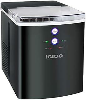 Igloo ICEB33BS Large-Capacity Automatic Portable Electric Countertop Ice Maker Machine, 33 Pounds in