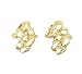 Mens 10k Yellow Gold Nugget Earrings