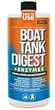 Boat Tank Digest and RV Toilet Treatment Liquid, Portable Toilet Cleaner, Marine Holding Tank Chemicals, Camper and Sewer Grey and Black Tank Waste Flush, Septic Safe Water Treatment