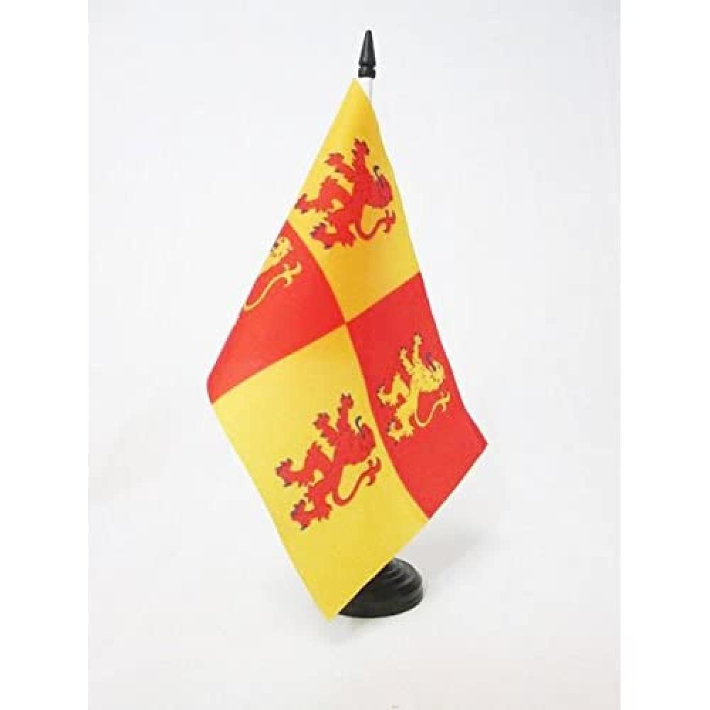 AZ FLAG Prince de Galles Owain Glyndŵr Table Flag 21x14 cm Plastic Base