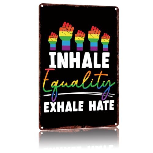 LGBTQ Supporter Metal Sign